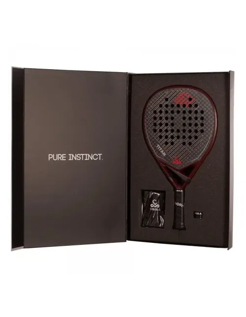 Padelschläger Vibor-A Titan 12K Rot | Ofertas De Padel